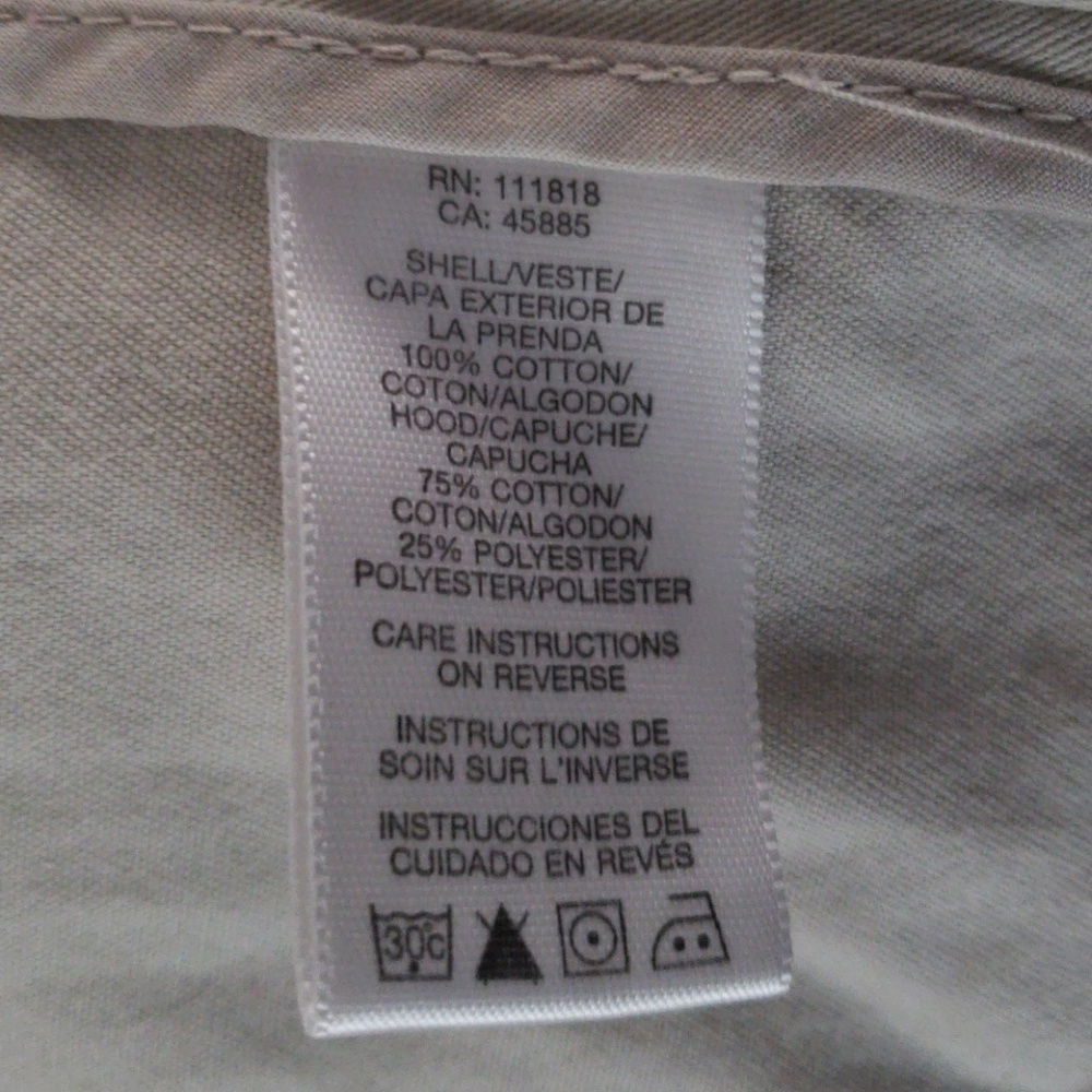 Michael Kors Beige Jacket Hooded Size Medium. - Picture 7 of 8